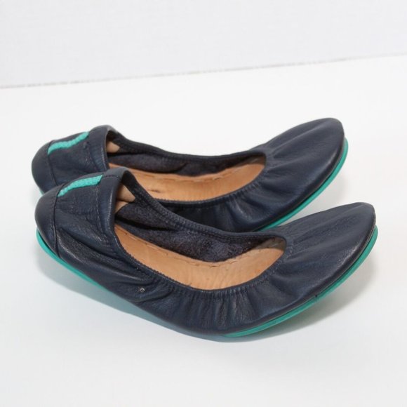 Tieks by Gavrieli Flexible Ballet Flats Navy Shoes Women's Size 6 H13444 - Picture 4 of 10